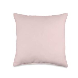 vine mercantile simple chic solid pale rose color-pastel blush pink throw pillow, 16x16, multicolor