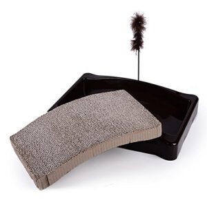 AIDENCOX Cat Scratcher Cardboard,Cat Wide Scratching Post,Cat Scratcher Toys and Resting Lounge Pad (Replacement Core)