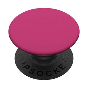 simple chic solid color dark fuchsia rose pink popsockets popgrip: swappable grip for phones & tablets