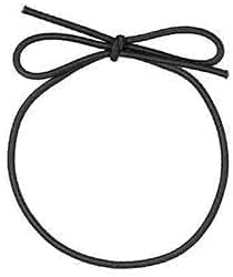 stretch loops for crafts and easy gift-wrapping (22 inches, black)
