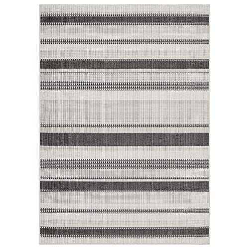 Home Dynamix Tripoli Mateo Geometric Area Rug, Charcoal/Cream, 5'3"x7'3" Rectangle