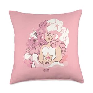 steven universe rose quartz throw pillow, 18x18, multicolor