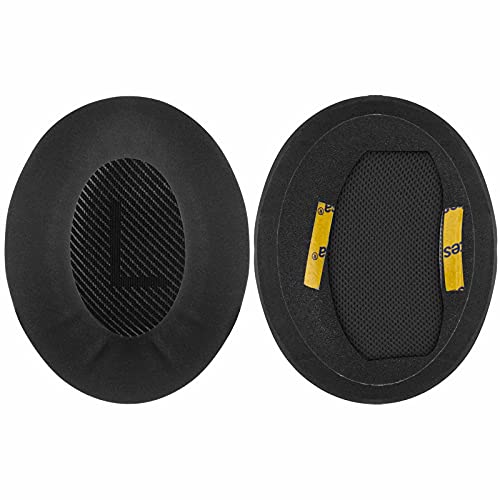 Geekria Comfort Micro Suede Replacement Ear Pads for Bose QC45, QC35, QC35 ii, QC35 ii Gaming, SoundLink, SoundTrue Around-Ear QuietComfort SE, QCSE, Headphones Ear Cushions, Earpads