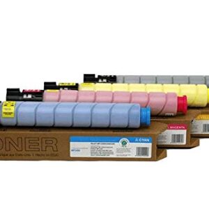 MADE IN USA TONER Compatible Replacement for Ricoh Aficio Savin MP C300, C400, MP C401 (Black, Cyan, Yellow, Magenta, 4 Pack)