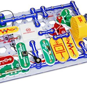 Snap Circuits 203 Electronics Exploration Kit | Over 200 STEM Projects | 4-Color Project Manual | 42 Snap Modules | Unlimited Fun & Elenco Jr. SC-100