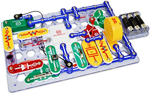 Snap Circuits 203 Electronics Exploration Kit | Over 200 STEM Projects | 4-Color Project Manual | 42 Snap Modules | Unlimited Fun & Elenco Jr. SC-100