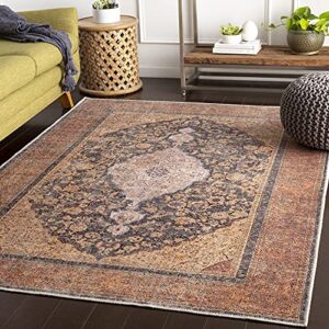 artistic weavers bonita vintage oriental area rug, 6'7" x 9', clay