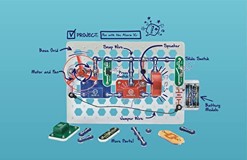 Snap Circuits Pro Electronics Exploration Kit SC-500 Jr. Electronics Exploration Kit SC-100 for Age 8+