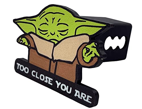 Baby Yoda Trailer Hitch Cover - Too Close