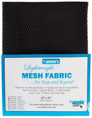 ByAnnie's Mesh Fabric Lightweight Galaxy Bundle-Lipstick, Parrot Blue, Pewter, Tahiti, Black and Blast Off Blue 18" x 54" with Tape Measure Bundle of 7 Items Galaxy