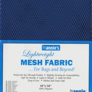 ByAnnie's Mesh Fabric Lightweight Galaxy Bundle-Lipstick, Parrot Blue, Pewter, Tahiti, Black and Blast Off Blue 18" x 54" with Tape Measure Bundle of 7 Items Galaxy