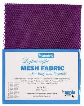 ByAnnie's Mesh Fabric Lightweight Galaxy Bundle-Lipstick, Parrot Blue, Pewter, Tahiti, Black and Blast Off Blue 18" x 54" with Tape Measure Bundle of 7 Items Galaxy