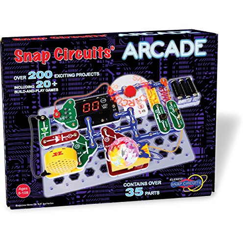 Snap Circuits “Arcade”, Electronics Exploration Kit, Stem Activities for Ages 8+, Multicolor (SCA-200) & Elenco Jr. SC-100