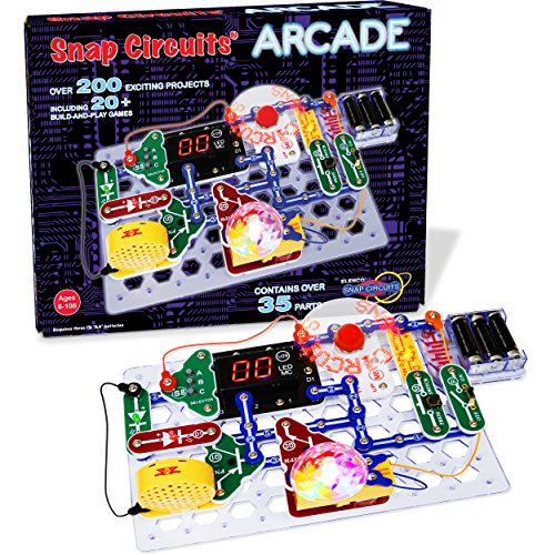 Snap Circuits “Arcade”, Electronics Exploration Kit, Stem Activities for Ages 8+, Multicolor (SCA-200) & Elenco Jr. SC-100