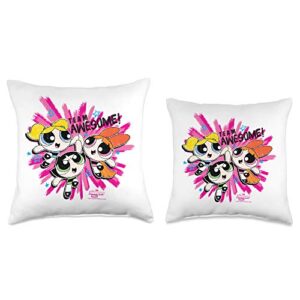 The Powerpuff Girls Team Awesome Throw Pillow, 16x16, Multicolor