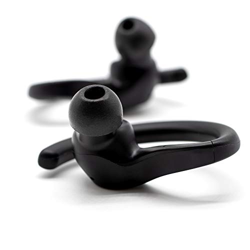 Comply TW-400-C TrueGrip Pro Earbud Tips for JLAB, Bowers & Wilkins PI7, PI5, Technics EAH-AZ70, Tune 125TWS, Sennheiser Momentum True Wireless 3 and More Earphones (Large, 3 Pairs), Black