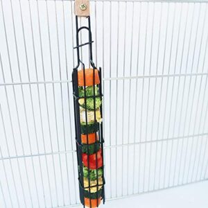 Bird Food Holder Parrot Feeders，Hanging Bird Foraging Toy Fruit Vegetable Storage Basket，Bird Treat Skewer Stick Holder，Small Animals Outside Feeding Tool Chews Toys for Parakeets Conures Cockatiels