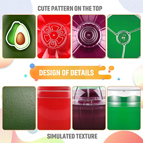 4 Pieces Silicone Fruit and Vegetable Shaped Savers, Storage Containers for Fridge, Avocado Green Pepper Tomato and Onion Keeper/Saver/Holder, Refrigerator Vegetable Crisper