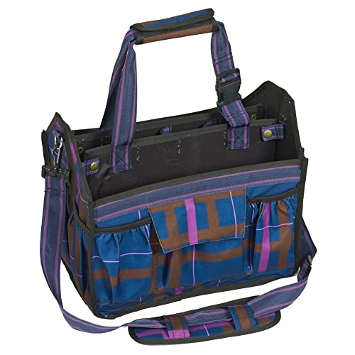 Pessoa Alpine 1200D Tack Tote Navy/Magenta Plaid