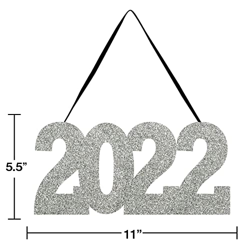 2022 Glitter Hanging Sign, 1 ct
