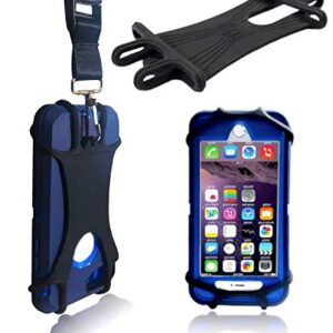 AccessoryHappy AH Universal Heavy Duty Cell Phone Carrying Lanyard Leash Neck Strap Tether Holder Quick Release Buckle Smart Cell Phone Credit Card Holder Case for iPhone, Galaxy & Most Smartphone