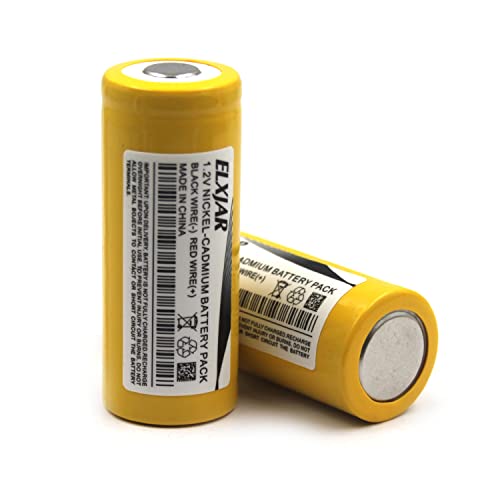 (5-Pack) 1.2V 1200mAh 4/5A Ni-CD Battery Pack for Lithonia ELB-1210N ELB-1201N KR-1500AUL KR1100AE KR-1200AUL ASC0086 Exit Sign Emergency Light