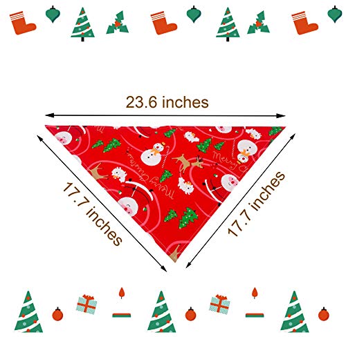 PET SHOW Pack of 15 Christmas Dog Bandanas Bulk for Small Medium Dogs Cats Puppies Triangle Bibs Xmas Costumes Party Grooming Accessories Washable Scarfs for Boy Girl Doggies Rabbits