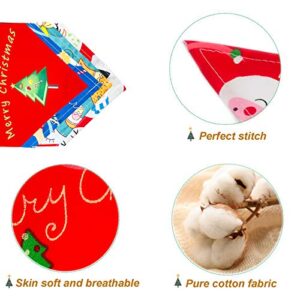 PET SHOW Pack of 15 Christmas Dog Bandanas Bulk for Small Medium Dogs Cats Puppies Triangle Bibs Xmas Costumes Party Grooming Accessories Washable Scarfs for Boy Girl Doggies Rabbits