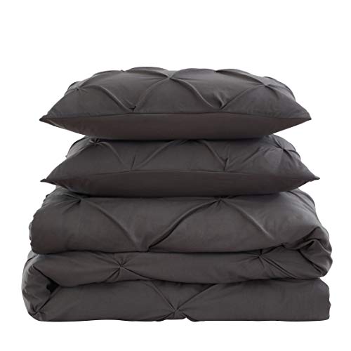 Sweet Home Collection 3 Piece Comforter Pintuck Pinch Pleat Design Soft Luxurious All Season Set