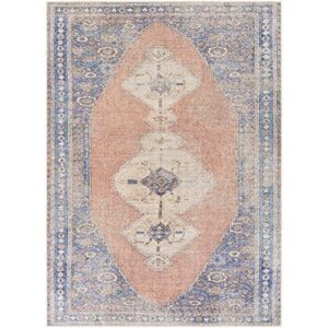 Artistic Weavers Agustin Vintage Oriental Area Rug, 2' x 2'11", Burnt Orange/Navy