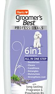 Hartz Groomer's Best Professionals 6-in-1 Dog Shampoo and Conditioner in One, 18 oz