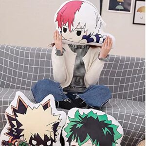 FVLFIL XPIWHTOW My Hero Animation Plush Throw Pillows Bakugou Plushie Throw Anime Cartoon Bed Sofa Decorative Pillows Fans Gift Cosplay 45cm/18 Inch-A