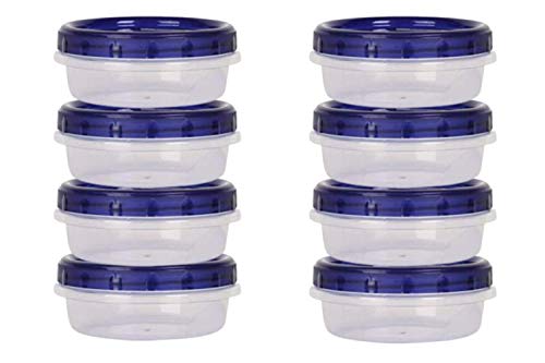 HomeyGear 8-Pack Twist Top Food Storage Containers | Leak-Proof, Airtight Soup Storage Canisters with Screw & Seal Lids | BPA-Free, Stackable, Reusable Kitchen Essentials | 8-Ounce