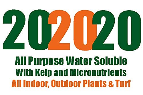 20-20-20 Plant Fertilizer by GS Plant Foods- All Purpose Water Soluble Plant Food with Kelp & Micronutrients (3 Pounds) - Suitable for All Plants, Turf, Indoor & Outdoor Plants