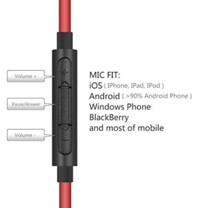 Geekria QuickFit Audio Cable with Mic Compatible with Soundcore Life Q30, Q35, Life 2 Active, Vortex Cable, 3.5mm Aux Replacement Stereo Cord with Inline Microphone (4 ft/120 m)