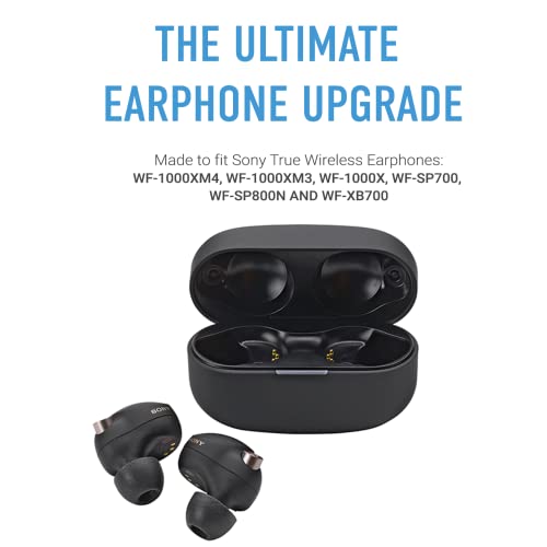 COMPLY Foam Ear Tips for Sony TrueWireless WF-1000XM4, WF-1000XM3, WF-XB700, Ultimate Comfort | Unshakeable Fit | Assorted, 3 Pairs