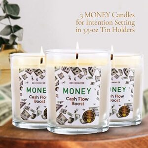 Magnificent 101 Money Cash Flow Boost Set of 3 Candles