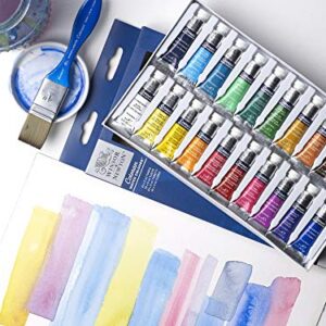 Winsor & Newton Cotman Watercolor Paint Set, 20 Colors, 5ml (0.17-oz) Tubes