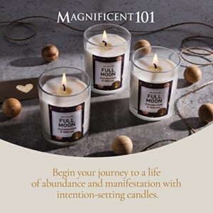 Magnificent 101 Full Moon Set of 3 Candles