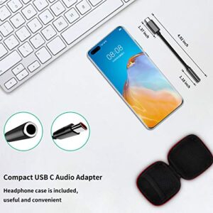 COOYA USB C to 3.5mm Audio Jack for Samsung S20 FE S21 S22 5G OnePlus 8T Headphone Adapter USB C to Aux Dongle Stereo Earphone Connector for iPad Air 4 iPad Pro Google Pixel 5 6 Galaxy Note 20 Z Flip3