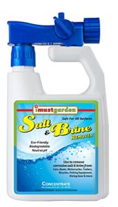 i must garden salt & brine remover: safely removes salt and brine from vehicles and marine equipment – 32oz concentrate w/hose end sprayer