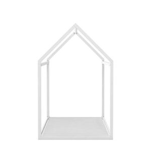 Little Seeds Rowan Valley Skyler Kids Metal House, Twin Size Frame, White Bed (DA4037119LS)