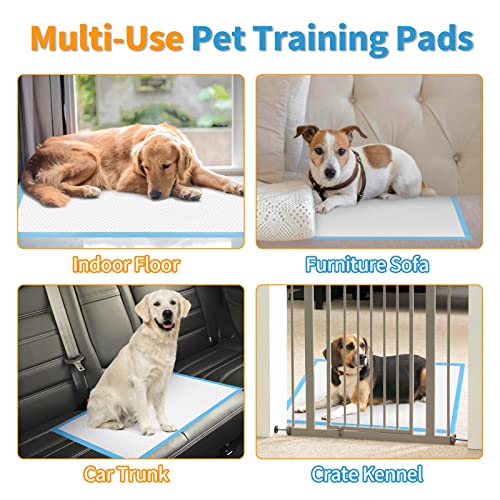 Bolux Dog and Puppy Training Pads, 13”×18” Disposable Dog Pee Pads, 100/Counts Ultra Absorbent & Leak-Proof Pet Underpads, Dry Quickly Pee Pad for Dog Cats Rabbits or Other House Training Pets