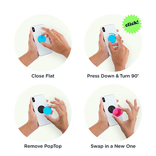 PopSockets PopTop (Top only. Base Sold Separately.): Swappable Top for PopGrip Bases, PopGrip Slide, Otter+Pop & PopWallet+ - Peace Slice