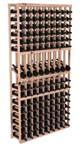 Wine Racks America® Knotty Alder 9 Column Display Row Wine Cellar Kit. Unstained