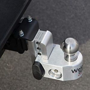 Weigh Safe WSARR-2 Anti-Rattle Receiver Reducer, Reduces 2.5" Receivers to 2" Receivers & has Built -in Anti-Rattle Tech, Hitch Tightener Grade Galvanized Bolts and High Strength Steel Construction.