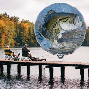 Havercamp Gone Fishin' Party Balloons (3 Pcs.); 3 18" Round Foil Mylar Balloons from the Trademarked Gone Fishin' Party Collection!