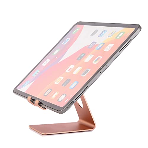 Toiyason Cell Phone Stand Desk Phone Holder, Cradle, Dock, Compatible with All 4-8inch Phones, Office Kitchen Traveling Accessories T1 Rose Gold