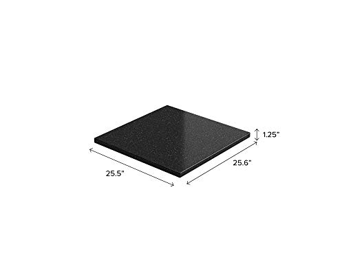 NewAge Products Home Granite Countertop, 24" Ext, Black Galaxy