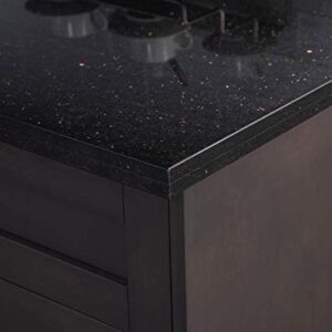 NewAge Products Home Granite Countertop, 24" Ext, Black Galaxy